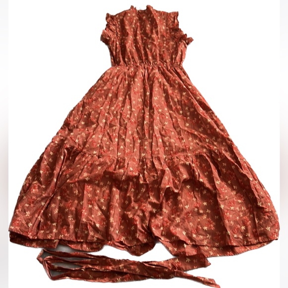 NWT Outerknown Canyon Dress Coral Superbloom Size Small - Picture 5 of 13